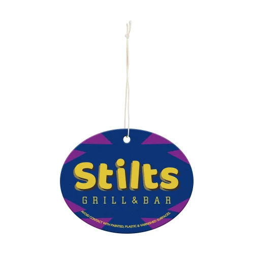 Étiquette pour rafraîchisseur d'air en papier - Ovale (3,5" x 2,75")