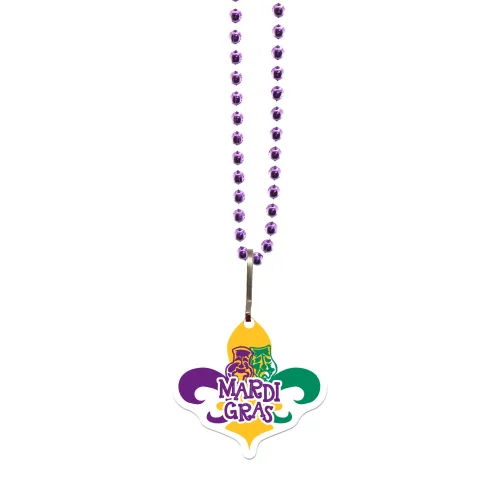 Custom Gem Beads 1/8" vinyl up to 4 square inches - Fleur De Lis