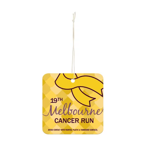 2.75" x 2.75" Paper Air Freshener Tag - Square