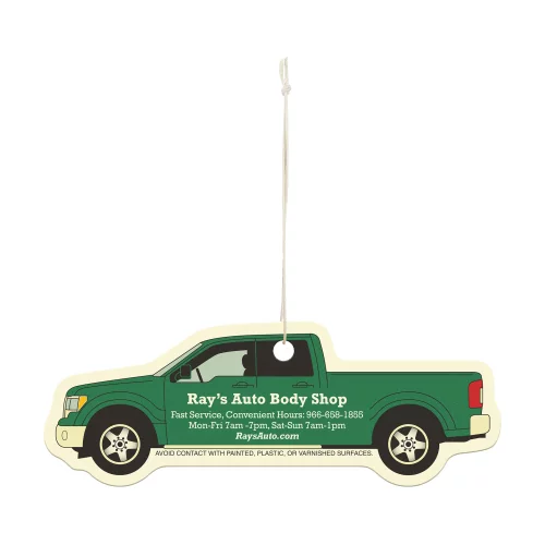 Paper Air Freshener Tag - Pickup Truck
