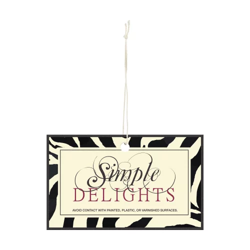 3.84" x 2.34" Paper Air Freshener Tag - Rectangle