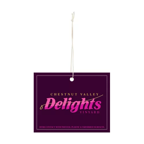 3.5" x 2.75" Paper Air Freshener Tag - Rectangle