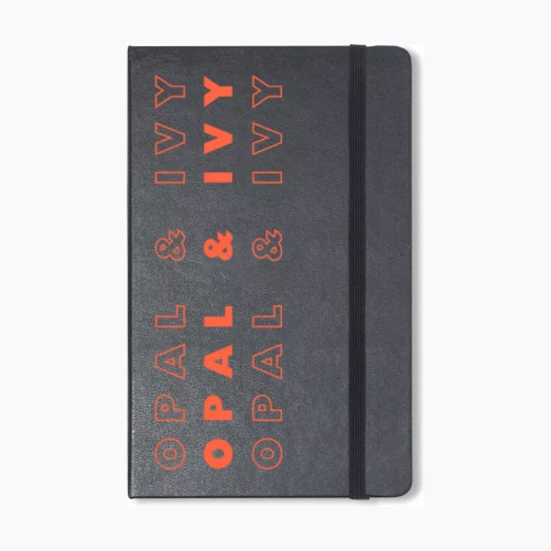 Carnet de notes à couverture rigide Moleskine® - Grand format ligné - Noir