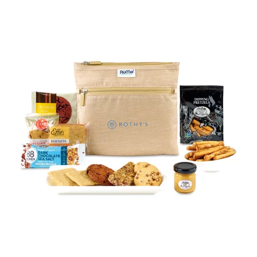 Ensemble de collations Goodies For Good Rume® - Motif en toile de jute