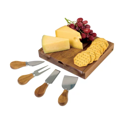 Planche à fromage La Cuisine avec ensemble de service - Bois