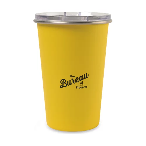 Gobelet de voyage en acier inoxydable Arlo Classics - 14 oz - Jaune