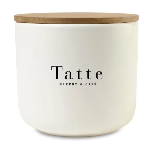 Conteneur en grès Be Home® Brampton - Grand - Blanc