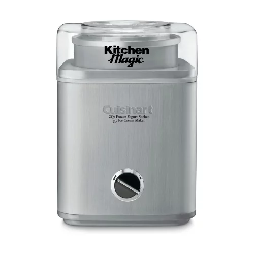 Machine à crème glacée, sorbet et yaourt glacé Cuisinart® Pure Indulgence™ de 2 litres - Acier inoxydable