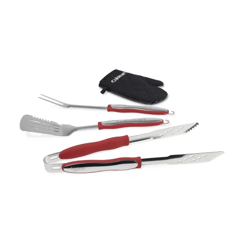 Ensemble d'ustensiles de grill Cuisinart Outdoors® 4 pièces - Rouge