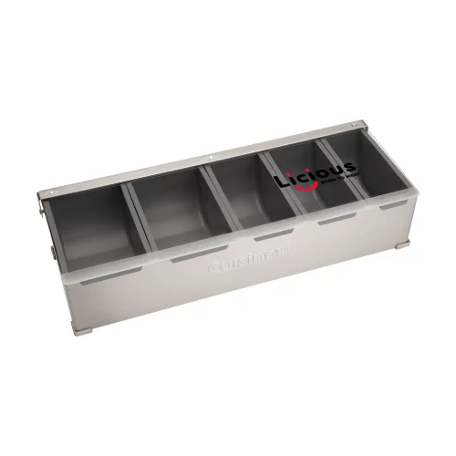 Station à condiments et garnitures Cuisinart Outdoor® - Acier inoxydable