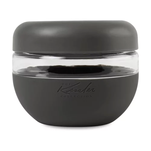 Bol en plastique hermétique W&P de 16 oz - Charbon de bois