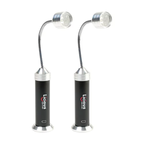 Lumières de gril à LED magnétiques en 2 pièces Cuisinart Outdoors® - Noir