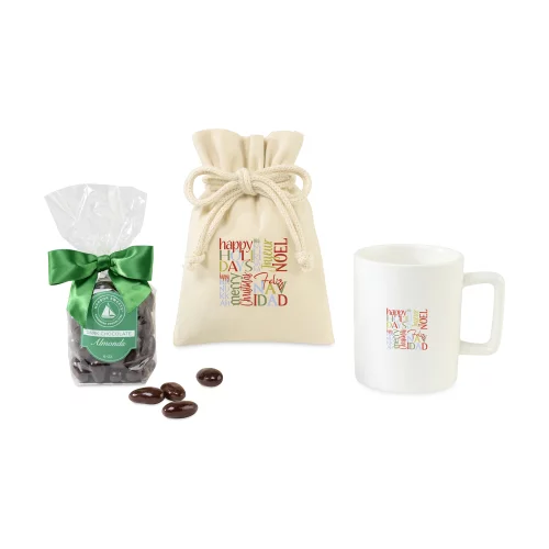 Harbor Sweets Amandes Enrobées de Chocolat - Remplissage de Tasse - Blanc Mat