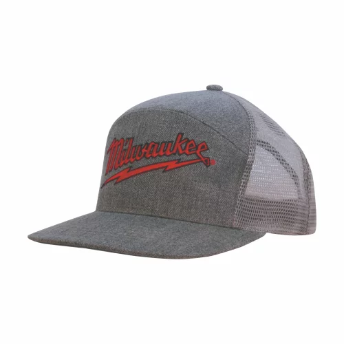 Premium Gray Marle American Twill Cap with Mesh Back