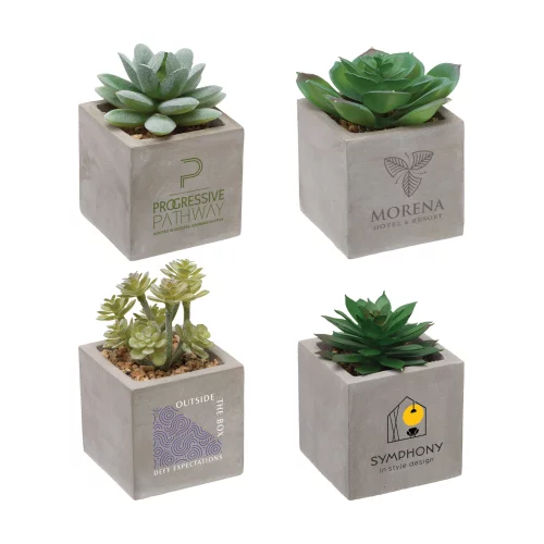 Mini pot de succulente artificielle