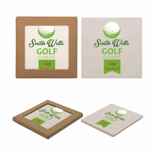 Sous-verre en pierre carré unique