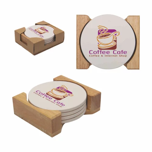 Ensemble de dessous de verre ronds