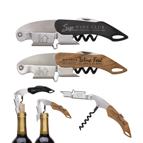 Tire-bouchon à double charnière