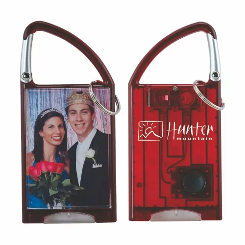 Mousqueton porte-clés avec lampe de poche pour photo