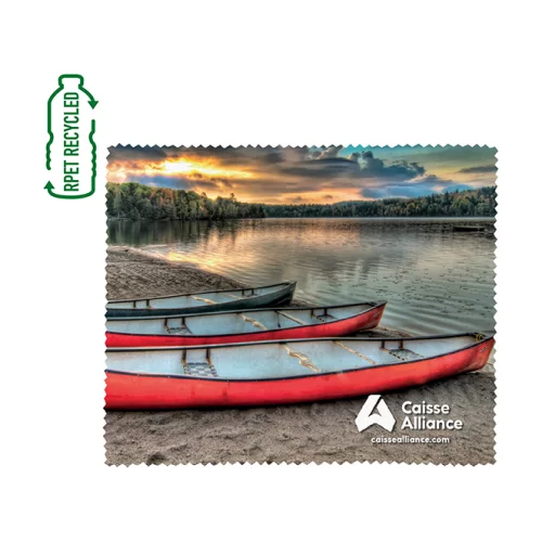 "Les Pampas en couleur complète" - Nettoyage en microfibre de polyester recyclé Rpet sublimé en couleur complète de 6" x 7"