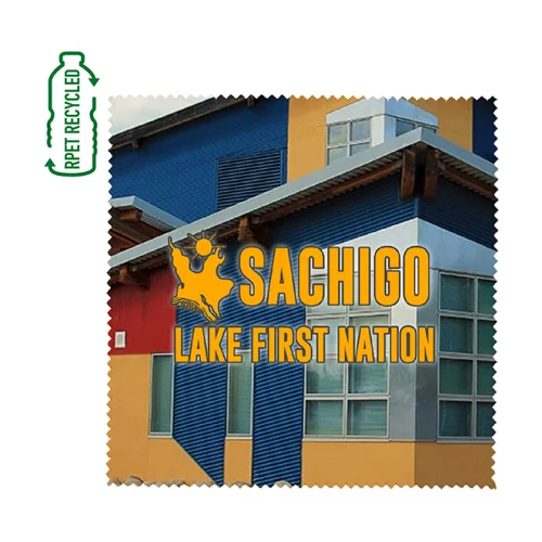 "Cleanscreen Full Color" - 6" X 6" Nettoyage en microfibre en polyester recyclé Rpet sublimé en couleur complète