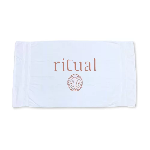 Serviette de bain blanche surdimensionnée en coton 100% - 35X65 - 21 livres/dz