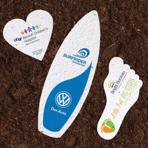 Direct Print Seeded Paper Custom Shapes (Up to 10" sq)