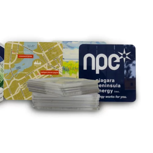 Sous-verre carré simple en acrylique