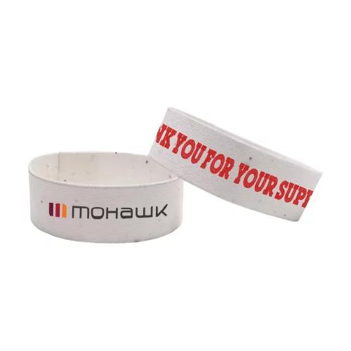 Bracelets en papier ensemencé pour impression directe