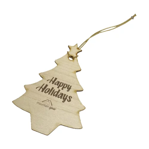 Ornaments de Noël en bois épais