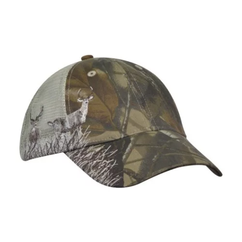 Realtree Hardwoods HD® Camouflage Hunting-Buck Mesh Cap