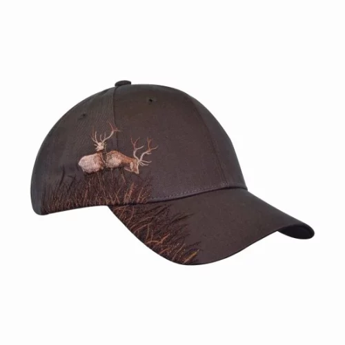 Camouflage Wildlife-Elk Embroidered Mesh Cap