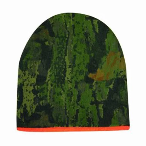 Reversible Camo Neon Orange Beanie