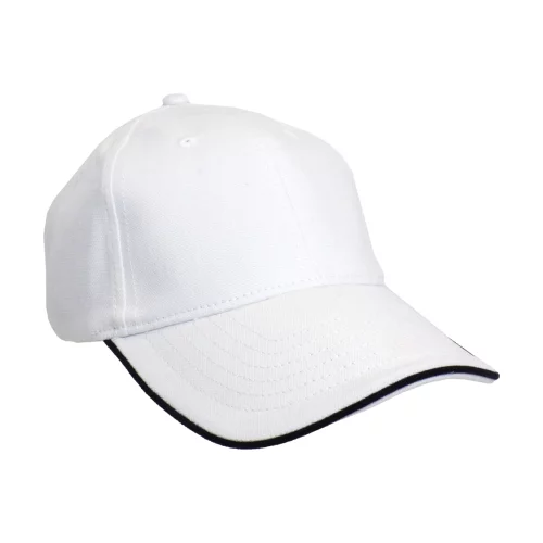 Constructed Brushed Piped Sandwich Cap