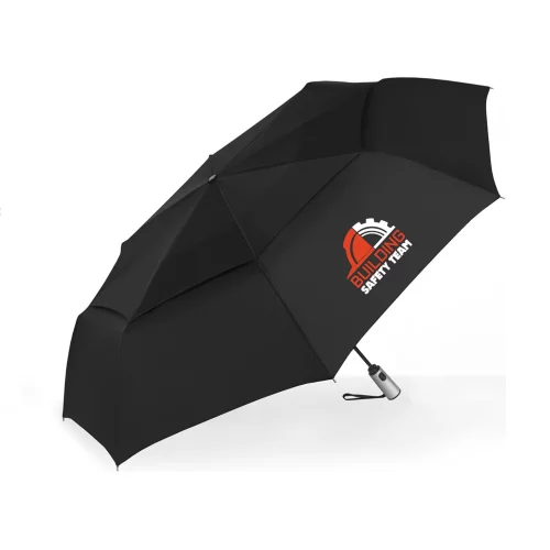 Parapluie Shed Rain™ Windjammer® à ouverture et fermeture automatiques avec ventilation, format compact jumbo.