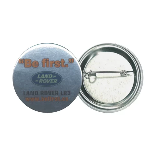 Button - Round 1-3/4'' Pin Back - Printed digitally 4 color process