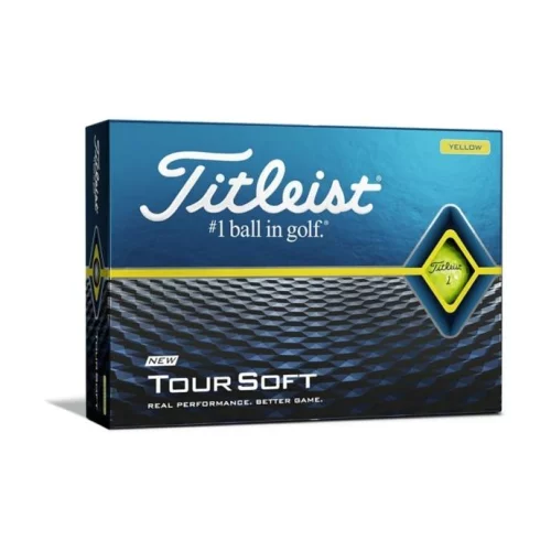 Balle de golf Titleist DT Tour Soft jaune 12 pack (10-15 jours)