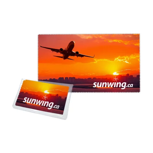 Chiffon de nettoyage en microfibre avec sublimation des teintures (4" x 7")