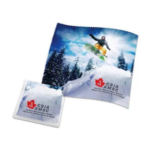 Chiffon de nettoyage en microfibre avec sublimation de teinture (5" x 5")