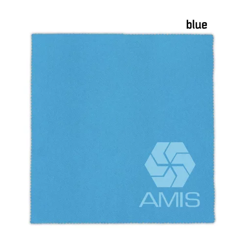 Chiffon de nettoyage en microfibre avec impression sur tampon (7" x 7")