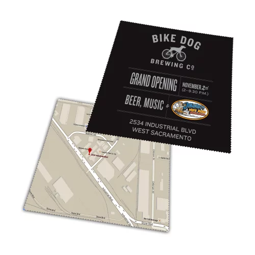 Chiffon de nettoyage en microfibre à 2 faces (6" x 6")