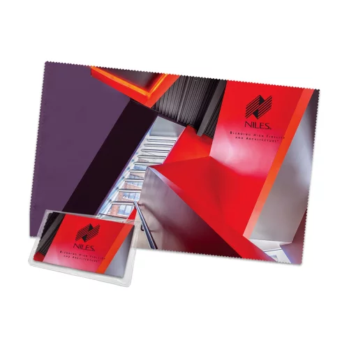 Chiffon de nettoyage en microfibre avec sublimation des teintures (7" x 11")