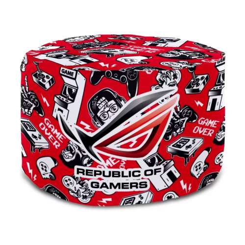 Pouf rond en forme de sac de haricots