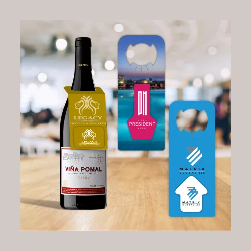 Carte accroche-bouteille DiGi-Mates™