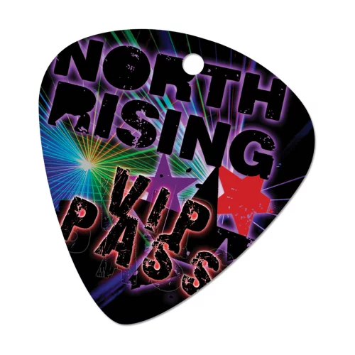Guitar Pick Tear Proof Event Card