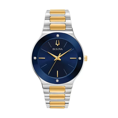 Bulova 98E117 FUTURO - Argent, Bleu & Or