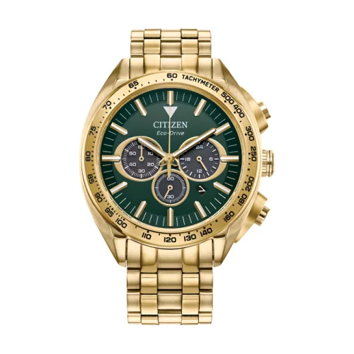 Montre Citizen Carson Sports Luxury Chronographe - Or et Vert