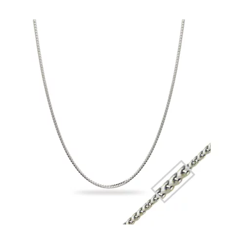 18" 14K White Gold Franco Chain Necklaces - 3.3gm