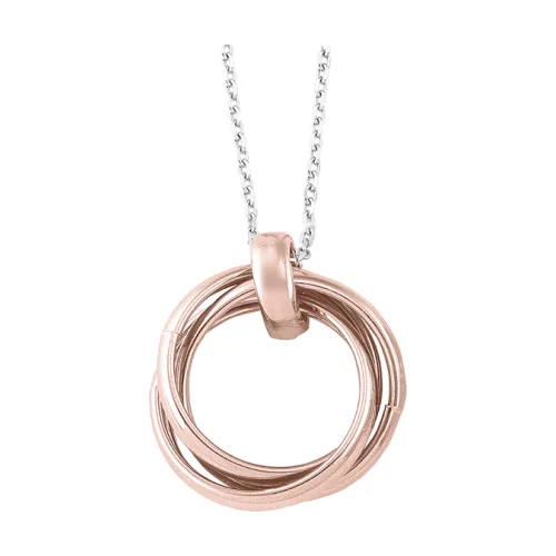 Sterling silver fashion Necklaces with Pendants - pink rings