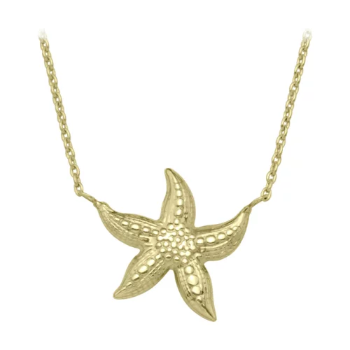 10K gold fashion Necklaces with Pendants - Starfish